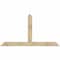 Ekena Millwork Portland Rough Sawn Timber Gable Bracket, Douglas Fir, 84"W x 45"H x 2"D x 6"F, 13/12 Pitch GBW084X45X0206POR00RDF - alternate 1